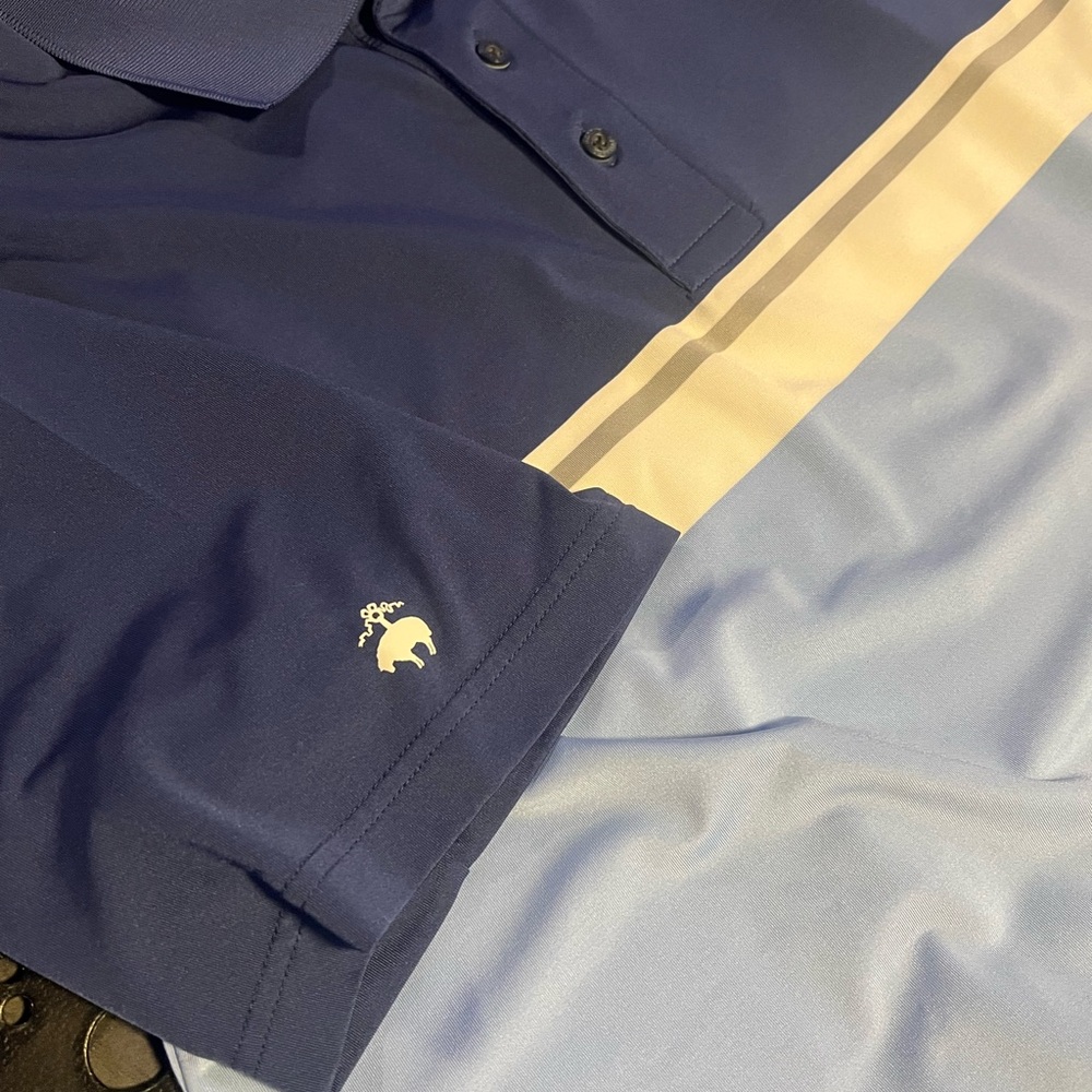 Brooks Brothers Two-Tone Polo in Navy and Sky Blue